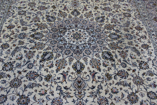 Persian Kashan Rug 382 × 300 cm – Large Handmade Wool Floral Carpet