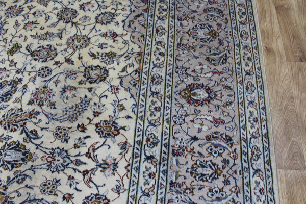 Persian Kashan Rug 382 × 300 cm – Large Handmade Wool Floral Carpet