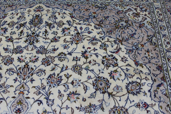 Persian Kashan Rug 382 × 300 cm – Large Handmade Wool Floral Carpet
