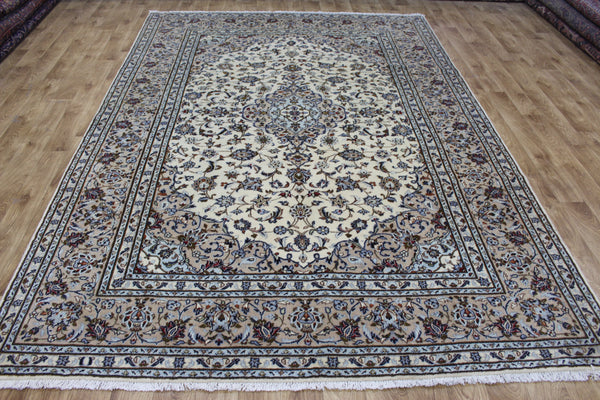 Persian Kashan Rug 300 × 212 cm – Handmade Wool Floral Carpet