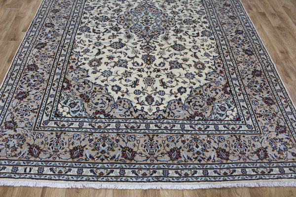 Persian Kashan Rug 300 × 212 cm – Handmade Wool Floral Carpet
