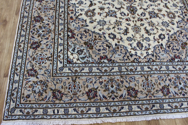 Persian Kashan Rug 300 × 212 cm – Handmade Wool Floral Carpet