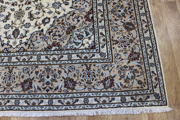 Persian Kashan Rug 300 × 212 cm – Handmade Wool Floral Carpet