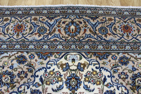 Persian Kashan Rug 340 × 240 cm – Handmade Floral Wool Carpet