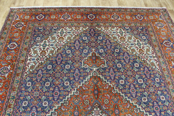 Vintage Persian Tabriz Rug 292 × 210 cm – Handmade Wool Medallion Carpet