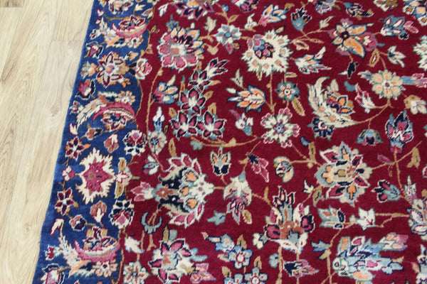 Vintage Persian Kerman Carpet 312 × 197 cm – Handmade Wool All-Over Floral Rug