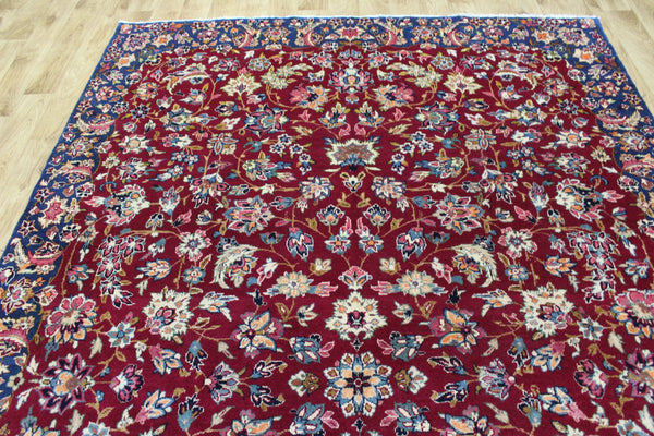 Vintage Persian Kerman Carpet 312 × 197 cm – Handmade Wool All-Over Floral Rug