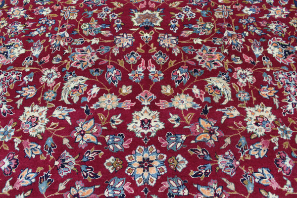 Vintage Persian Kerman Carpet 312 × 197 cm – Handmade Wool All-Over Floral Rug