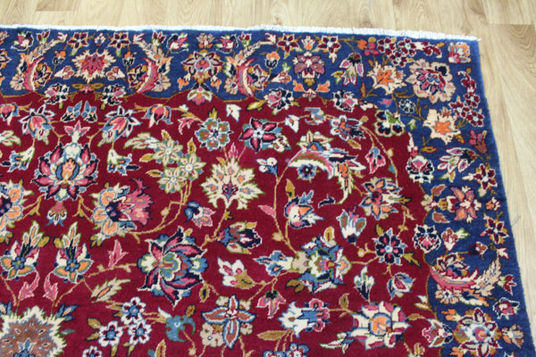 Vintage Persian Kerman Carpet 312 × 197 cm – Handmade Wool All-Over Floral Rug