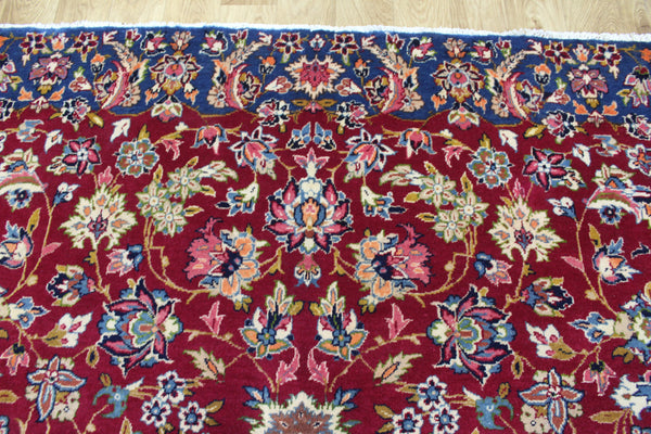 Vintage Persian Kerman Carpet 312 × 197 cm – Handmade Wool All-Over Floral Rug