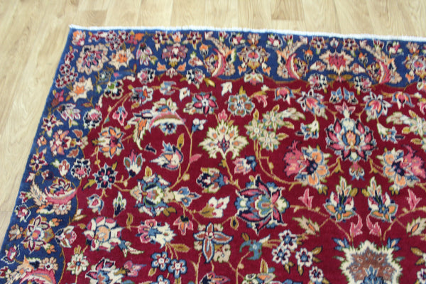 Vintage Persian Kerman Carpet 312 × 197 cm – Handmade Wool All-Over Floral Rug