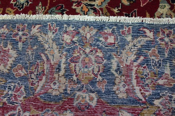 Vintage Persian Kerman Carpet 312 × 197 cm – Handmade Wool All-Over Floral Rug