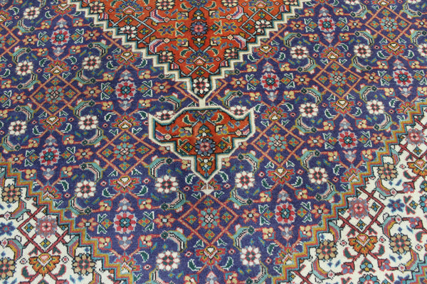 Persian Tabriz Carpet – Vintage Hand-Knotted Wool Medallion Rug 290 x 208 cm