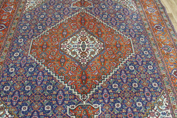 Persian Tabriz Carpet – Vintage Hand-Knotted Wool Medallion Rug 290 x 208 cm