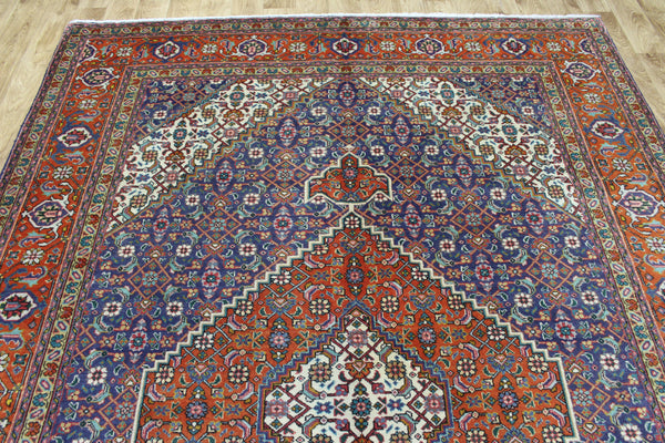 Vintage Persian Tabriz Carpet 295 × 205 cm – Hand-Knotted Wool Medallion Rug