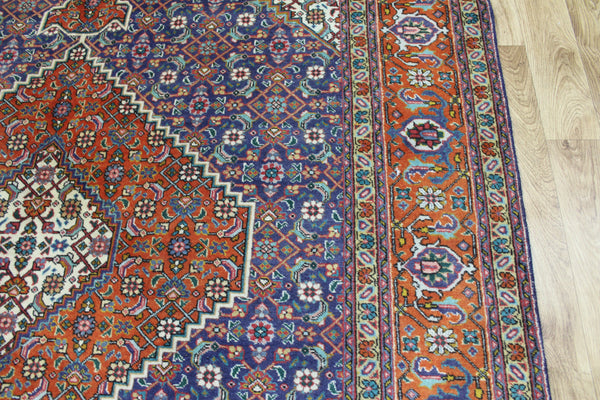Vintage Persian Tabriz Carpet 295 × 205 cm – Hand-Knotted Wool Medallion Rug
