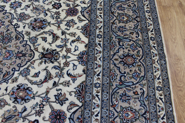 Persian Kashan Rug 350 × 248 cm – Handmade Wool Carpet