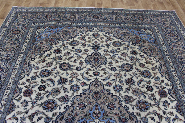 Persian Kashan Rug 350 × 248 cm – Handmade Wool Carpet