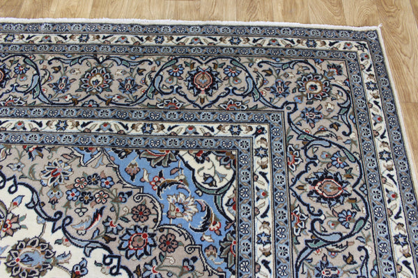 Persian Kashan Rug 350 × 248 cm – Handmade Wool Carpet