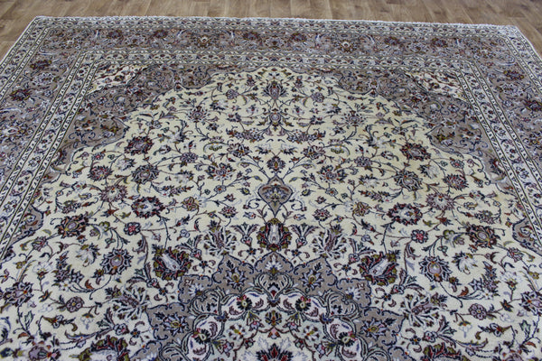 Persian Kashan Carpet 405 × 291 cm – Large Hand-Knotted Wool Rug