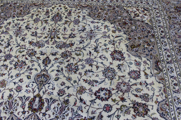 Persian Kashan Carpet 405 × 291 cm – Large Hand-Knotted Wool Rug