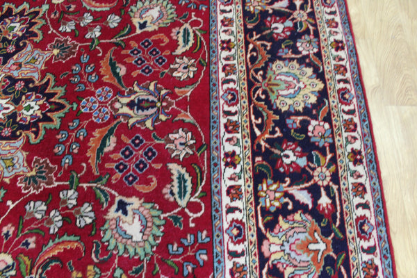 Persian Tabriz Carpet 400 × 292 cm – Hand-Knotted Wool Floral Rug