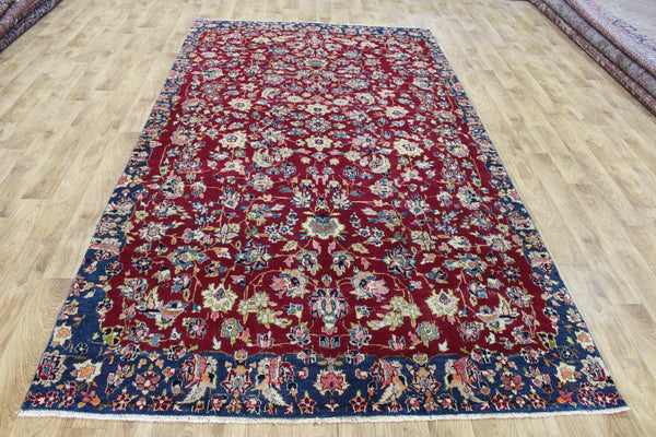 Persian Kerman Carpet 315 × 173 cm – Hand-Knotted Wool Floral Rug