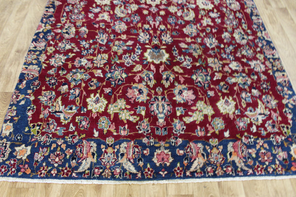 Persian Kerman Carpet 315 × 173 cm – Hand-Knotted Wool Floral Rug