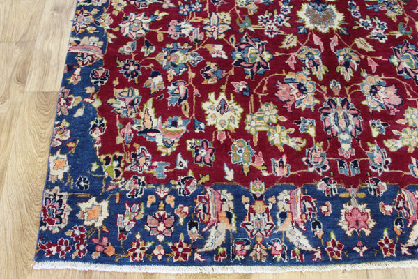 Persian Kerman Carpet 315 × 173 cm – Hand-Knotted Wool Floral Rug