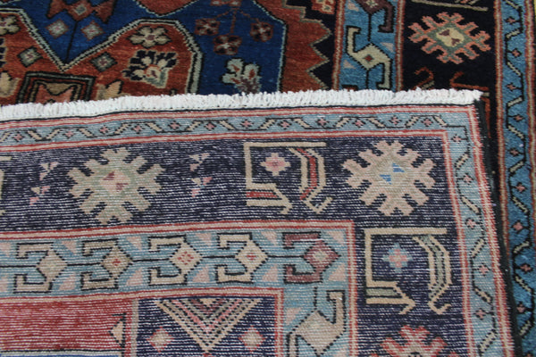 Persian Hamadan Rug 212 × 138 cm – Hand-Knotted Wool Tribal Carpet