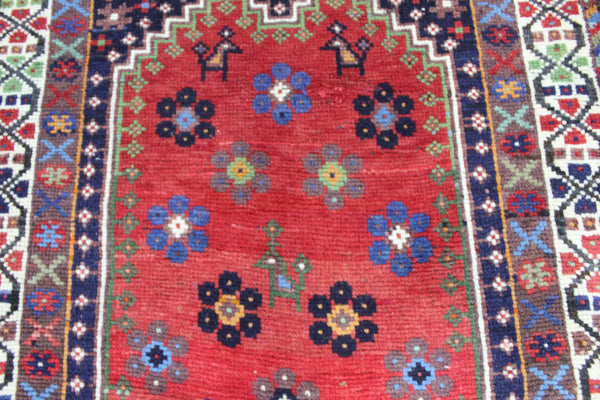 Persian Shiraz Tribal Rug 153 × 88 cm – Hand-Knotted Wool Rug