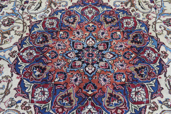Antique Persian Mashad Carpet 392 × 298 cm – Signed Bahadori, Khorasan Region