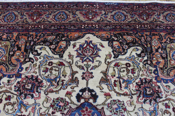 Antique Persian Mashad Carpet 392 × 298 cm – Signed Bahadori, Khorasan Region