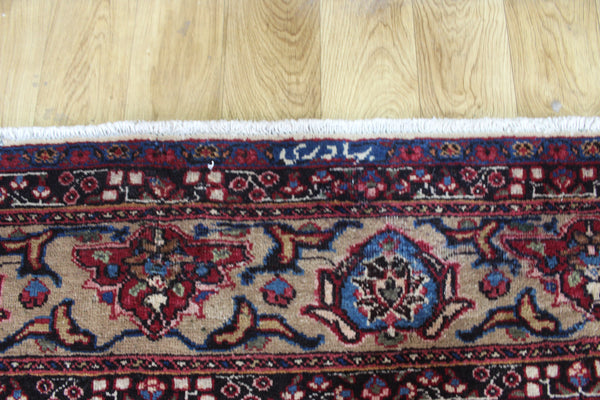 Antique Persian Mashad Carpet 392 × 298 cm – Signed Bahadori, Khorasan Region