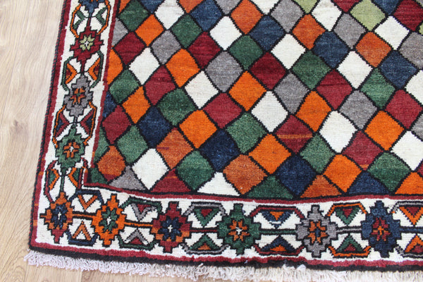 Persian Gabbeh Rug 182 × 120 cm – Hand-Knotted Tribal Wool Rug
