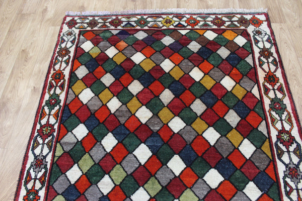 Persian Gabbeh Rug 182 × 120 cm – Hand-Knotted Tribal Wool Rug