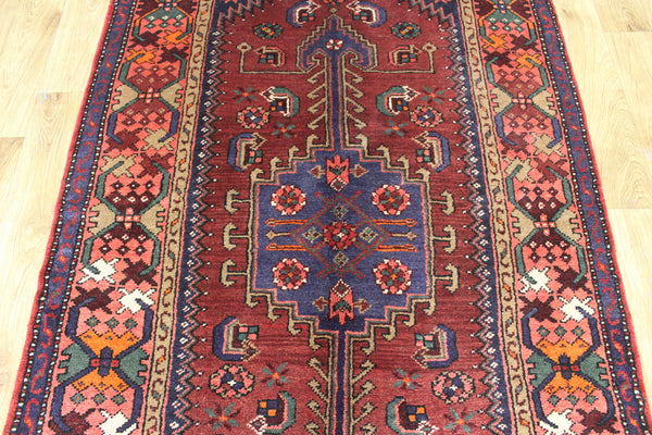 VINTAGE NORTH WEST PERSIAN HAMEDAN RUG 222 X 115 CM