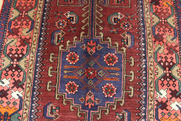 VINTAGE NORTH WEST PERSIAN HAMEDAN RUG 222 X 115 CM