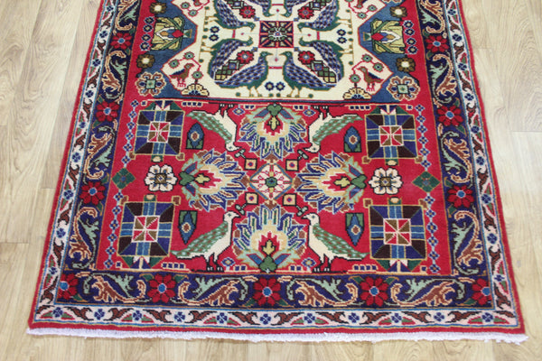 Persian Tabriz Garden Rug 150 × 100 cm – Hand-Knotted Bird & Floral Design