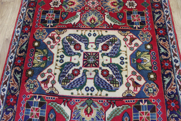 Persian Tabriz Garden Rug 150 × 100 cm – Hand-Knotted Bird & Floral Design