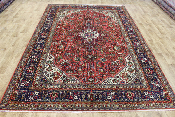 Persian Tabriz Carpet 291 × 197 cm – Hand-Knotted Wool Rug