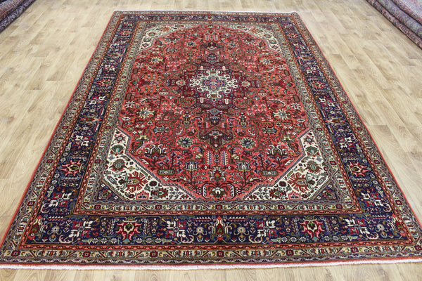 Persian Tabriz Carpet 291 × 197 cm – Hand-Knotted Wool Rug