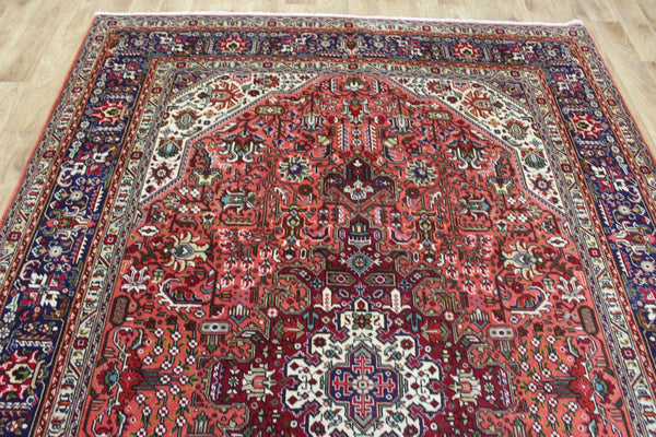 Persian Tabriz Wool Carpet 291 × 197 cm – Hand-Knotted Traditional Rug