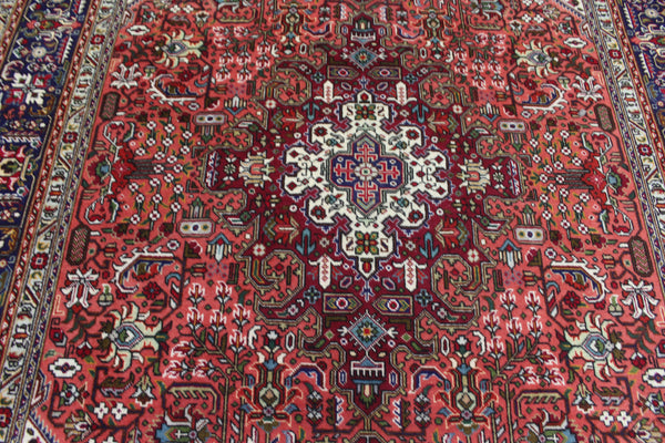 Persian Tabriz Wool Carpet 291 × 197 cm – Hand-Knotted Traditional Rug