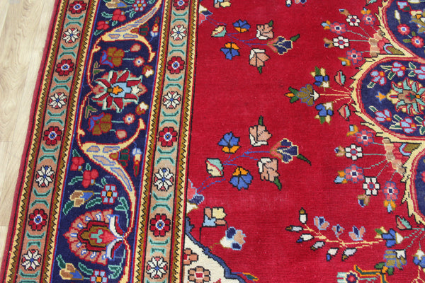 Persian Tabriz Wool Carpet 382 × 300 cm – Large Hand-Knotted Traditional Rug