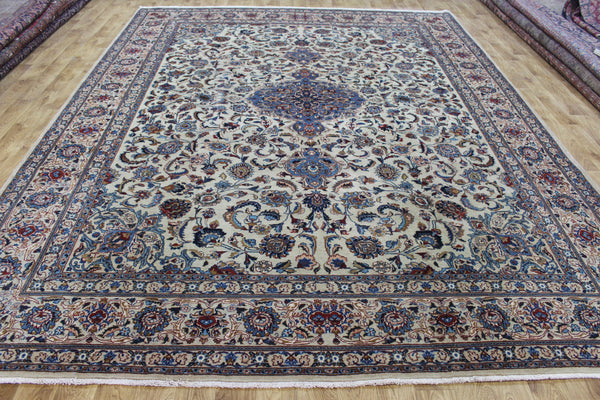 Antique Persian Mashad Carpet 386 × 294 cm – Hand-Knotted Wool Rug