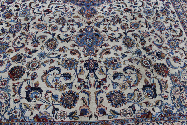 Antique Persian Mashad Carpet 386 × 294 cm – Hand-Knotted Wool Rug