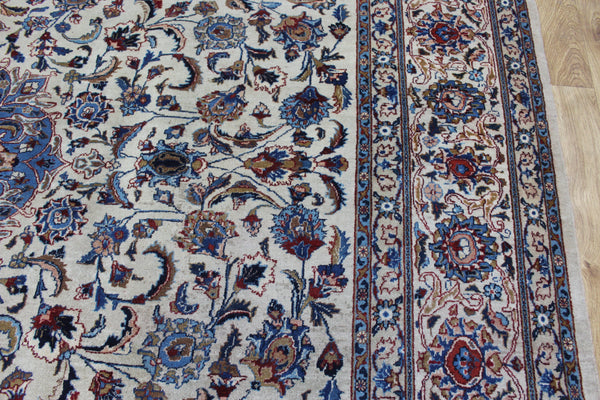 Antique Persian Mashad Carpet 386 × 294 cm – Hand-Knotted Wool Rug