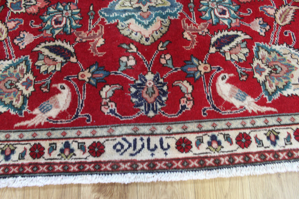 Signed Persian Tabriz Carpet 317 × 230 cm – Babazadeh Garden Design Wool Rug