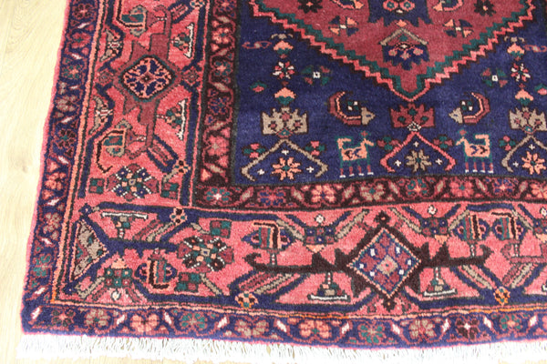 VINTAGE NORTH PERSIAN HAMADAN RUG, VERY HARD WEARING 205 X 138 CM